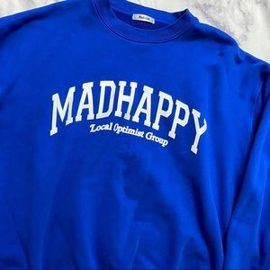 MADHAPPY royal blue heritage crewneck sweatshirt